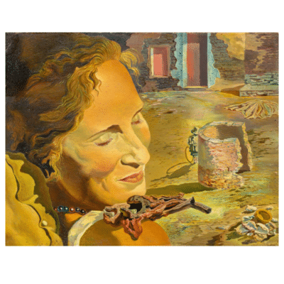 Portrait of Gala with Two Lamb Chops by Salvador Dalí