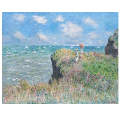 The Cliff Walk at Pourville by Claude Monet