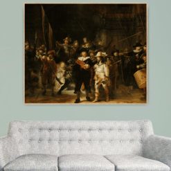 The Night Watch by Rembrandt Oil Painting Printed On Canvas