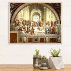 The School of Athens by Raphael Printed on Canvas