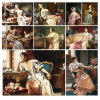 Beautiful Women Classical Paintings Printed on Canvas