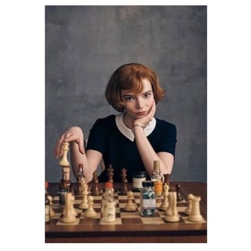 Chess Life The Queens Gambit Picture Printed On Canvas - Image 4