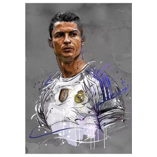 Cristiano Ronaldo Wall Art Paintings Printed on Canvas - Image 2