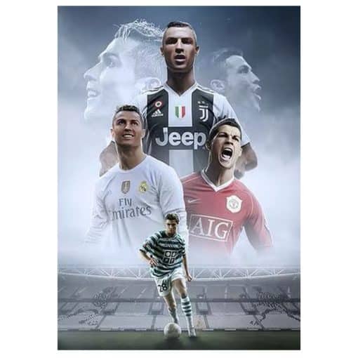 Cristiano Ronaldo Wall Art Paintings Printed on Canvas - Image 15