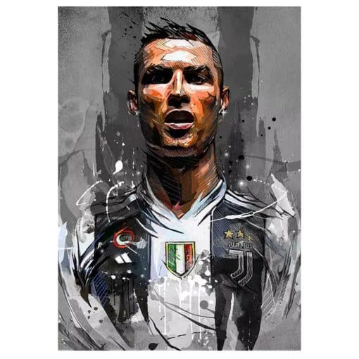 Cristiano Ronaldo Wall Art Paintings Printed on Canvas - Image 5