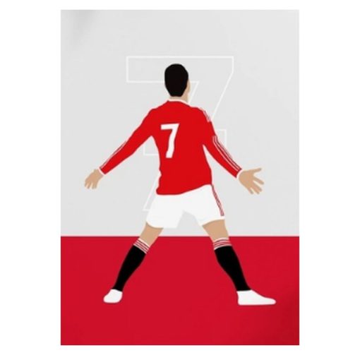 Messi and Ronaldo Football Players Printed on Canvas - Image 4