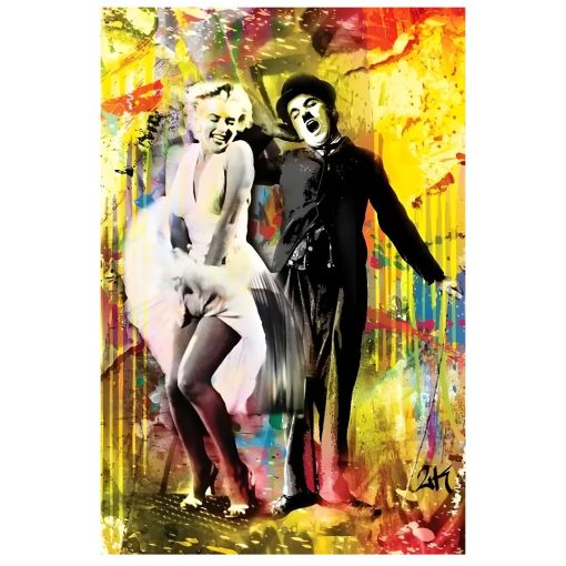 Graffiti Art Celebrities Paintings Printed on Canvas - Image 2