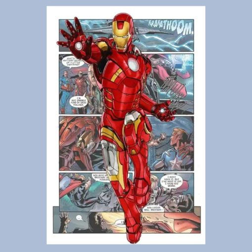 Marvels Cartoon Superhero's Posters Printed on Canvas - Image 8