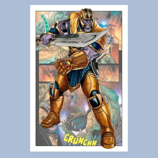 Marvels Cartoon Superhero's Posters Printed on Canvas - Image 11