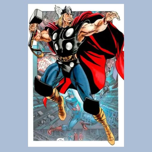 Marvels Cartoon Superhero's Posters Printed on Canvas - Image 4