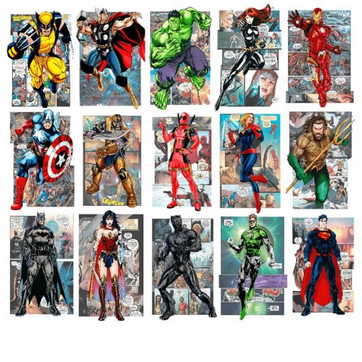 Marvels Cartoon Superhero's Posters Printed on Canvas