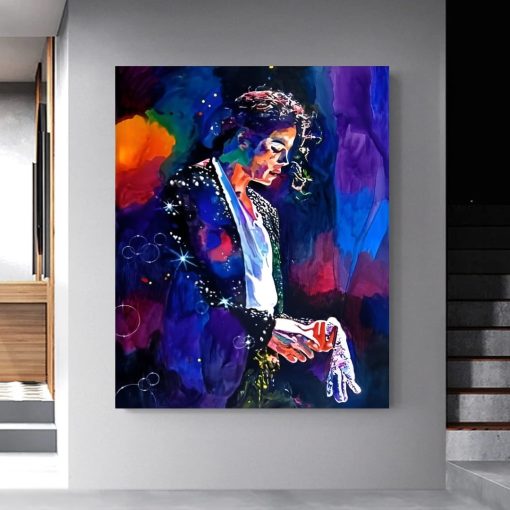 Michael Jackson Graffiti Wall Art Printed on Canvas