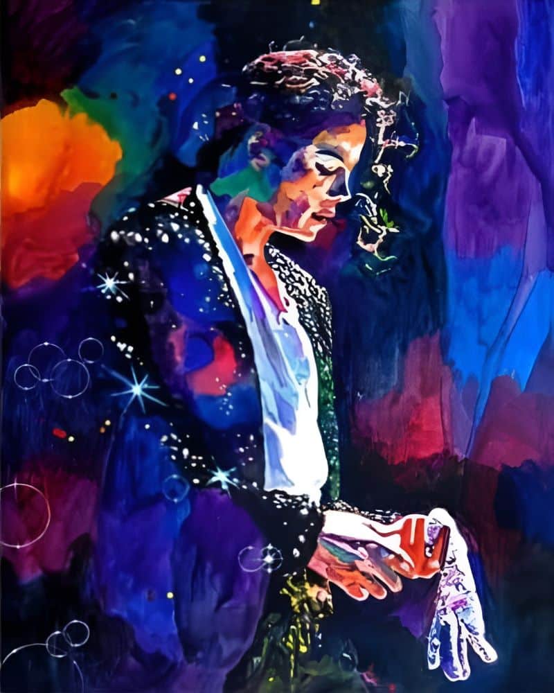 Michael Jackson Graffiti Wall Art