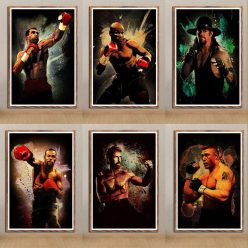 Boxing and Martial Arts Sports Athletes Artworks Printed on Canvas