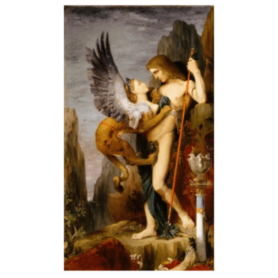 Gustave Moreau 1864 Oedipus and The Sphinx