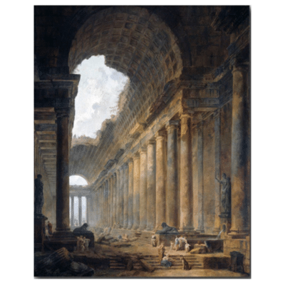 Hubert Robert 1788 The Old Temple