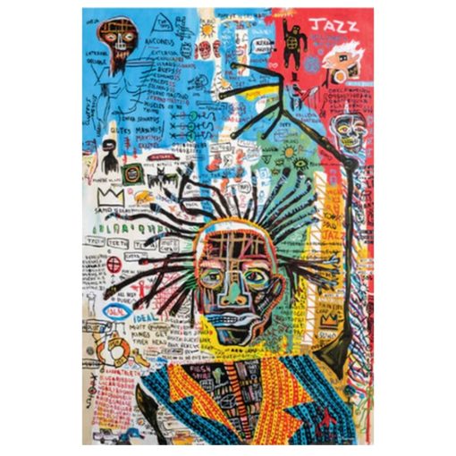 Jean Michel Graffiti Artworks Printed on Canvas - Image 12