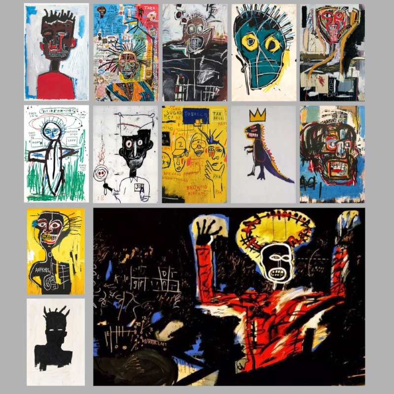 Jean-Michel Basquiat Artworks Printed on Canvas