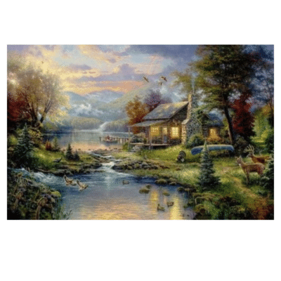 Natures Paradise Oil Painting by Thomas Kinkade