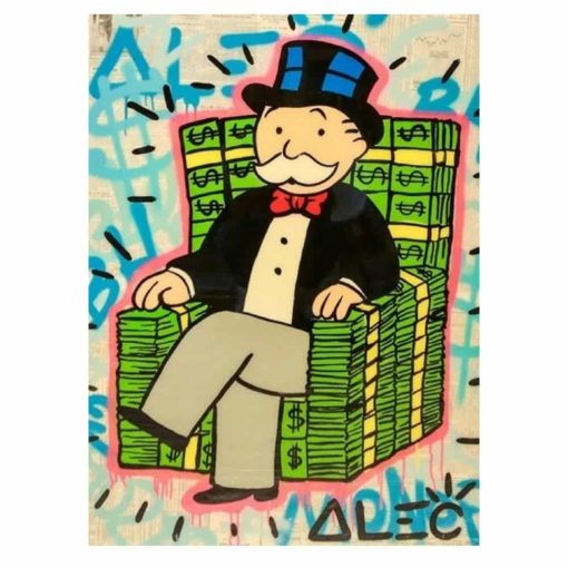 Alec Monopoly Graffiti Artwork Printed on Canvas - Image 3