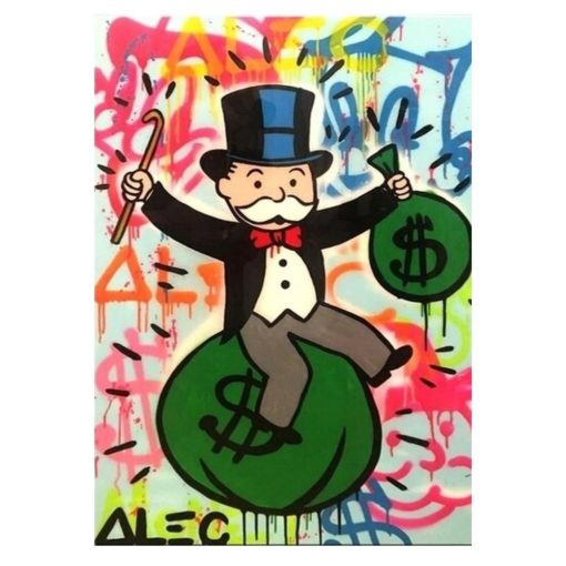 Alec Monopoly Graffiti Artwork Printed on Canvas - Image 9