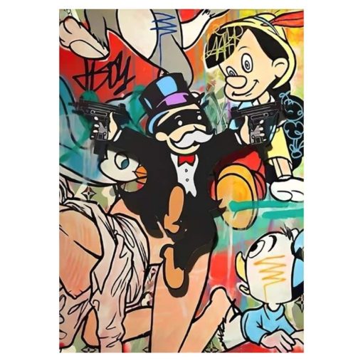 Alec Monopoly Graffiti Artwork Printed on Canvas - Image 12