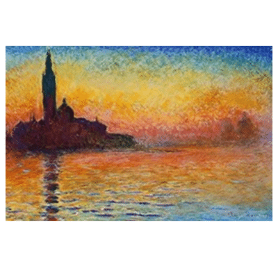 San Giorgio Maggiore at Dusk by Claude Monet