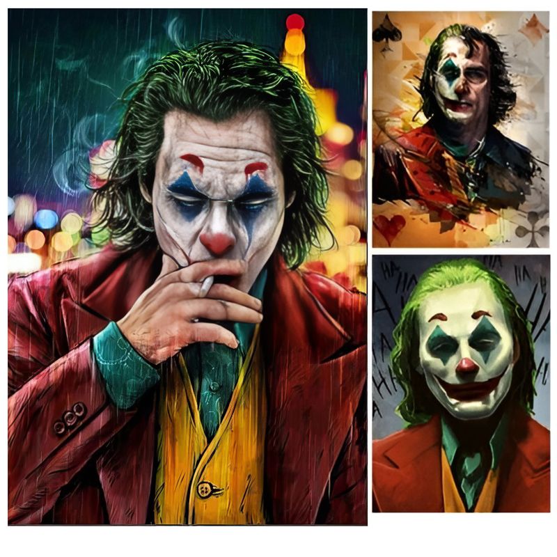 The Joker Abstract Graffiti Painting Printed on Canvas