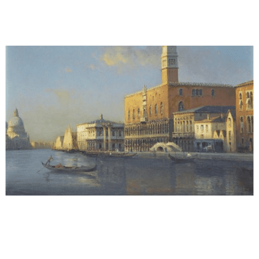 Water Town Venice Paintings Printed on Canvas - Image 8