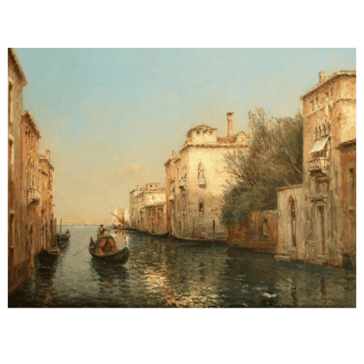 Water Town Venice Paintings Printed on Canvas - Image 16