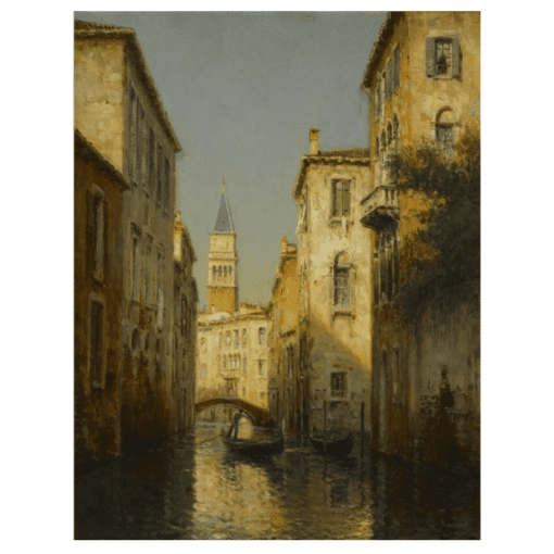 Water Town Venice Paintings Printed on Canvas - Image 18