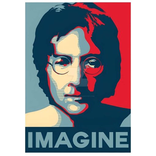 John Lennon Imagine Artwork Printed on Canvas - Image 2