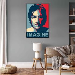 John Lennon Imagine Artwork Printed on Canvas