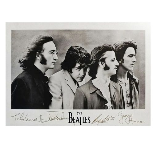 The Beatles Artwork John Paul Ringo and George Printed on Canvas - Image 3