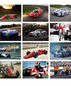 Race Car Classical Artworks Printed on Canvas