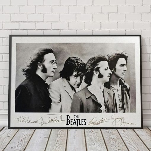 The Beatles Artwork John Paul Ringo and George Printed on Canvas - Image 4