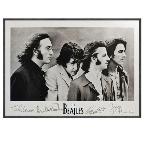 The Beatles Artwork John Paul Ringo and George Printed on Canvas - Image 2