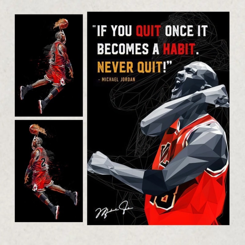 The Basketball Star Michael Jordan - Artworks