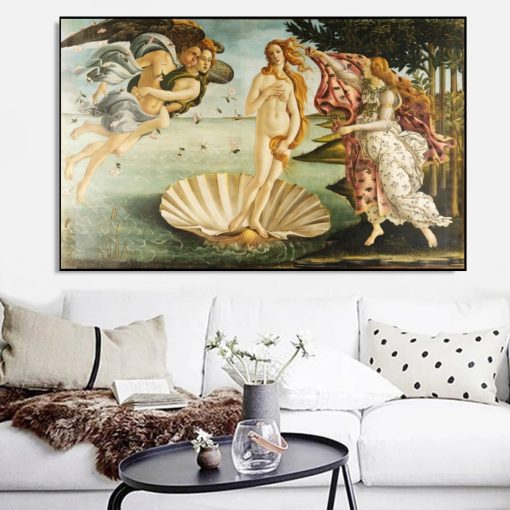 The Birth of Venus Painting by Sandro Botticelli Printed on Canvas