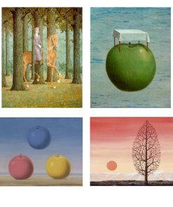 René Magritte Surrealism Paintings Printed on Canvas