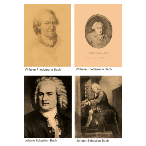 Johann Sebastian Bach and Son Paintings Printed on Canvas - Image 2