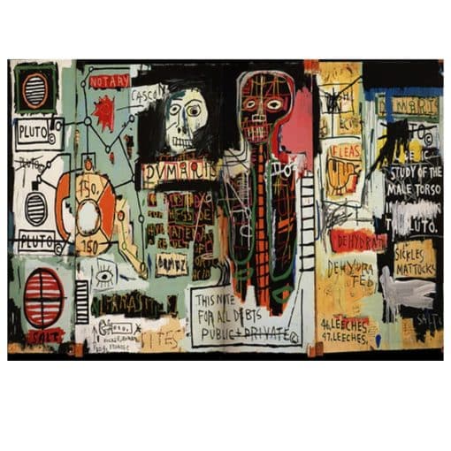 Abstract Paintings by Jean-Michel Basquiat Printed on Canvas - Image 14