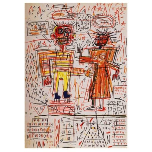 Abstract Paintings by Jean-Michel Basquiat Printed on Canvas - Image 3