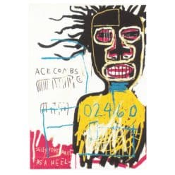 5 Jean Michel Basquiat 1981 Self Portrait as a Heel