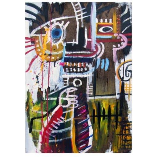 Abstract Paintings by Jean-Michel Basquiat Printed on Canvas - Image 5