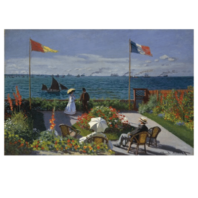 Claude Monet 1867 The Garden at Sainte Adresse