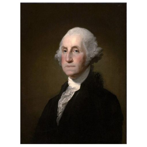 Portrait of George Washington by Gilbert Stuart Printed on Canvas - Image 2