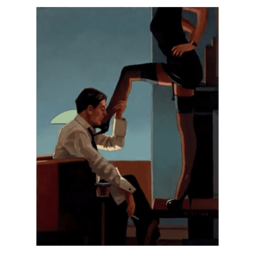 Paintings by Jack Vettriano Artwork Printed on Canvas - Image 4