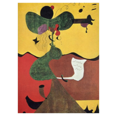 Joan Miro 1929 Portrait of Mrs Mills in 1750 after Constable