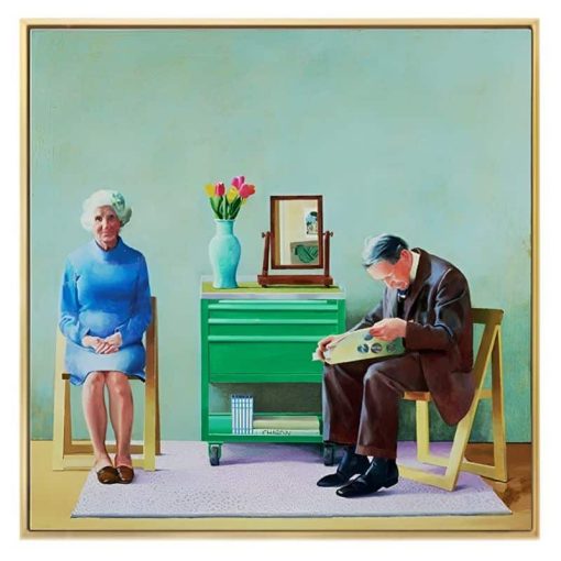 My Parents by David Hockney 1977 Printed on Canvas - Image 2